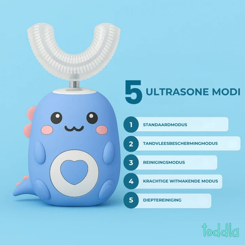 Kindra™ U-vormige 360º ultrasone tandenborstel