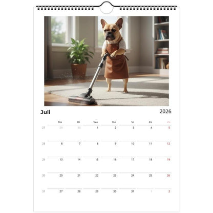 Franse buldog Kalender 2026 - Dagelijkse activiteiten