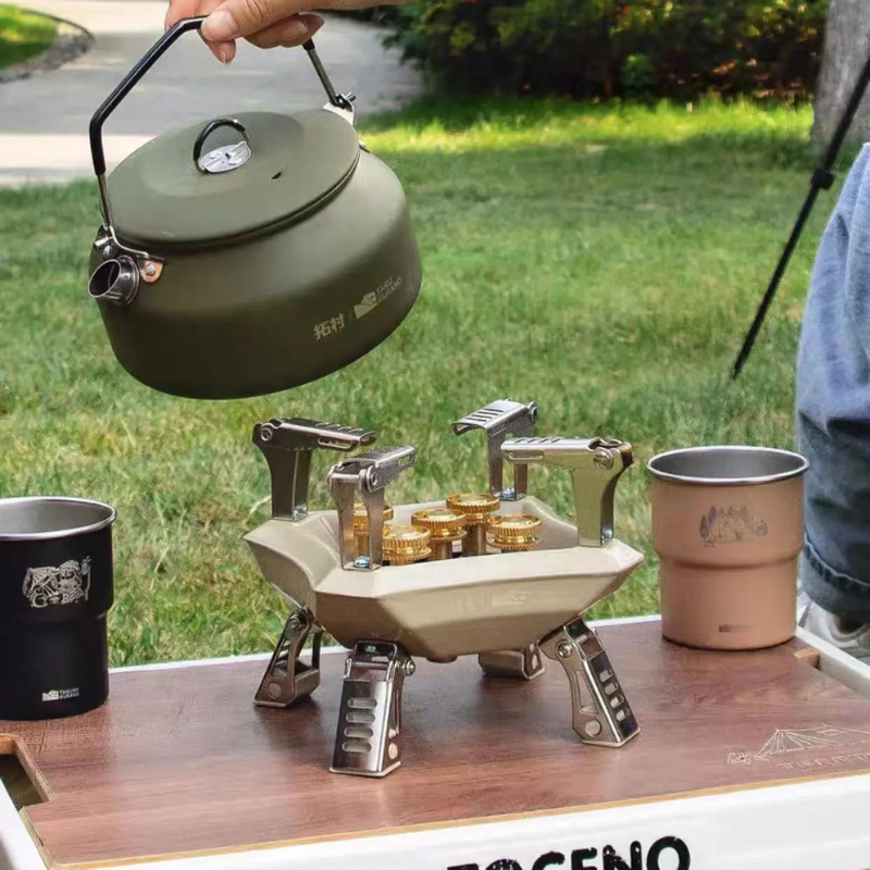 Multifunctioneel Draagbaar Camping Kookset