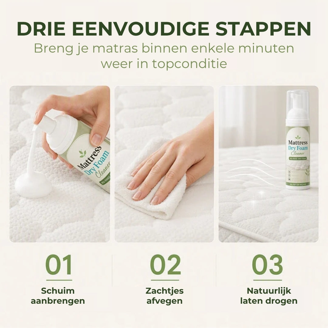 Droogschuimreiniger voor Matrassen - Waterloze Vlekverwijderaar