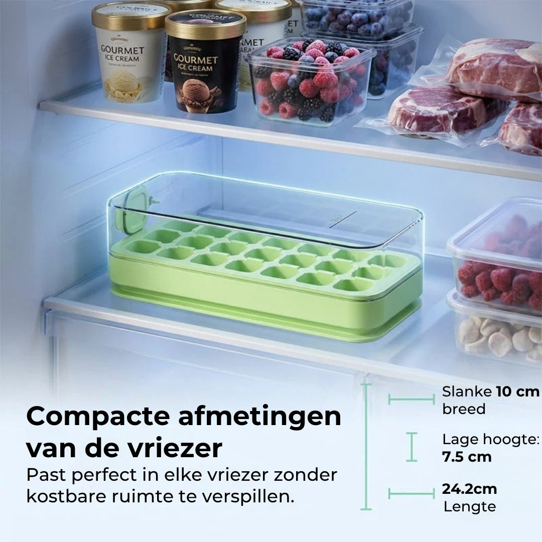 Afgesloten Ijsblokjesvorm met Deksel
