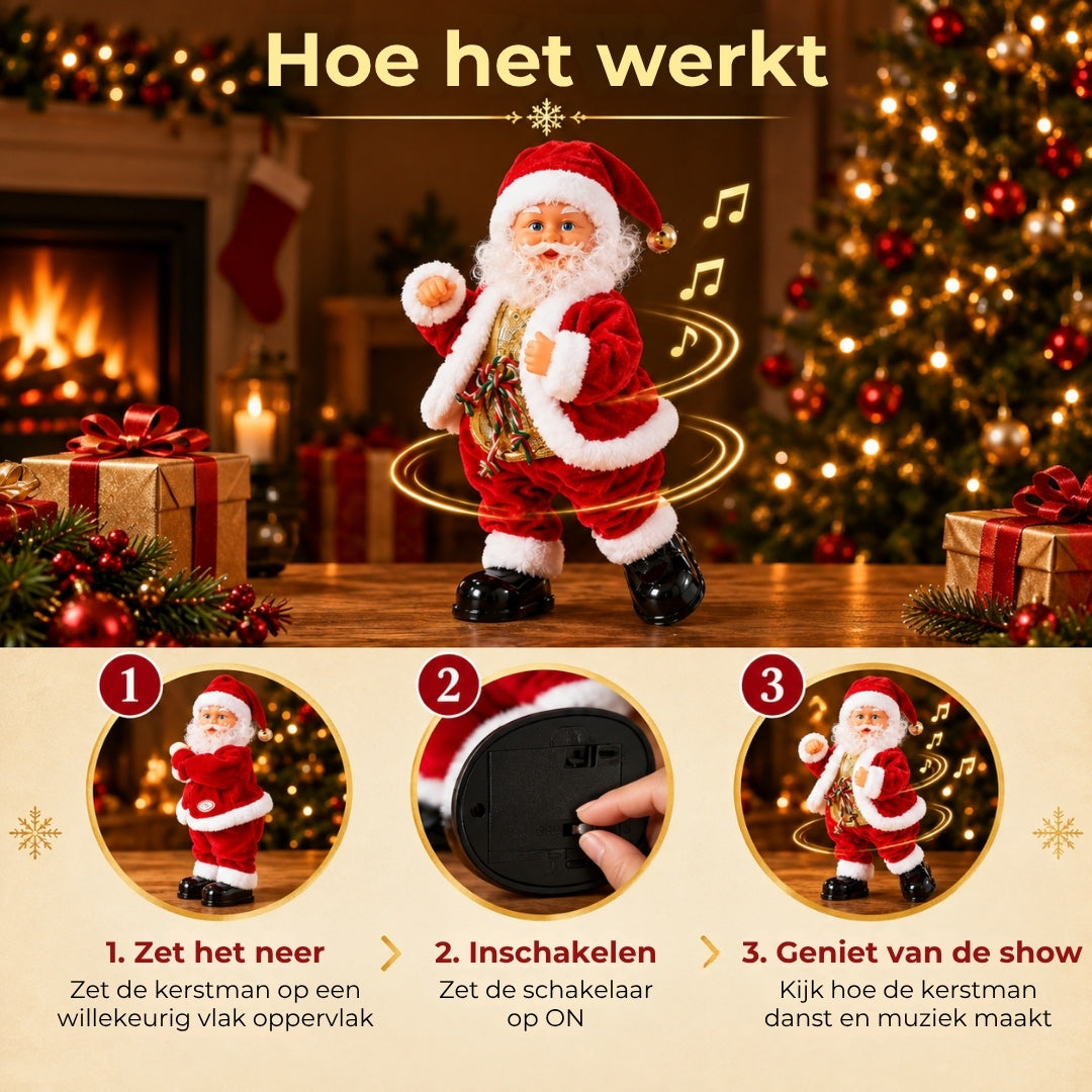 Dansende Kerstman met Muziek