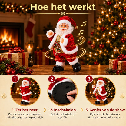Dansende Kerstman met Muziek