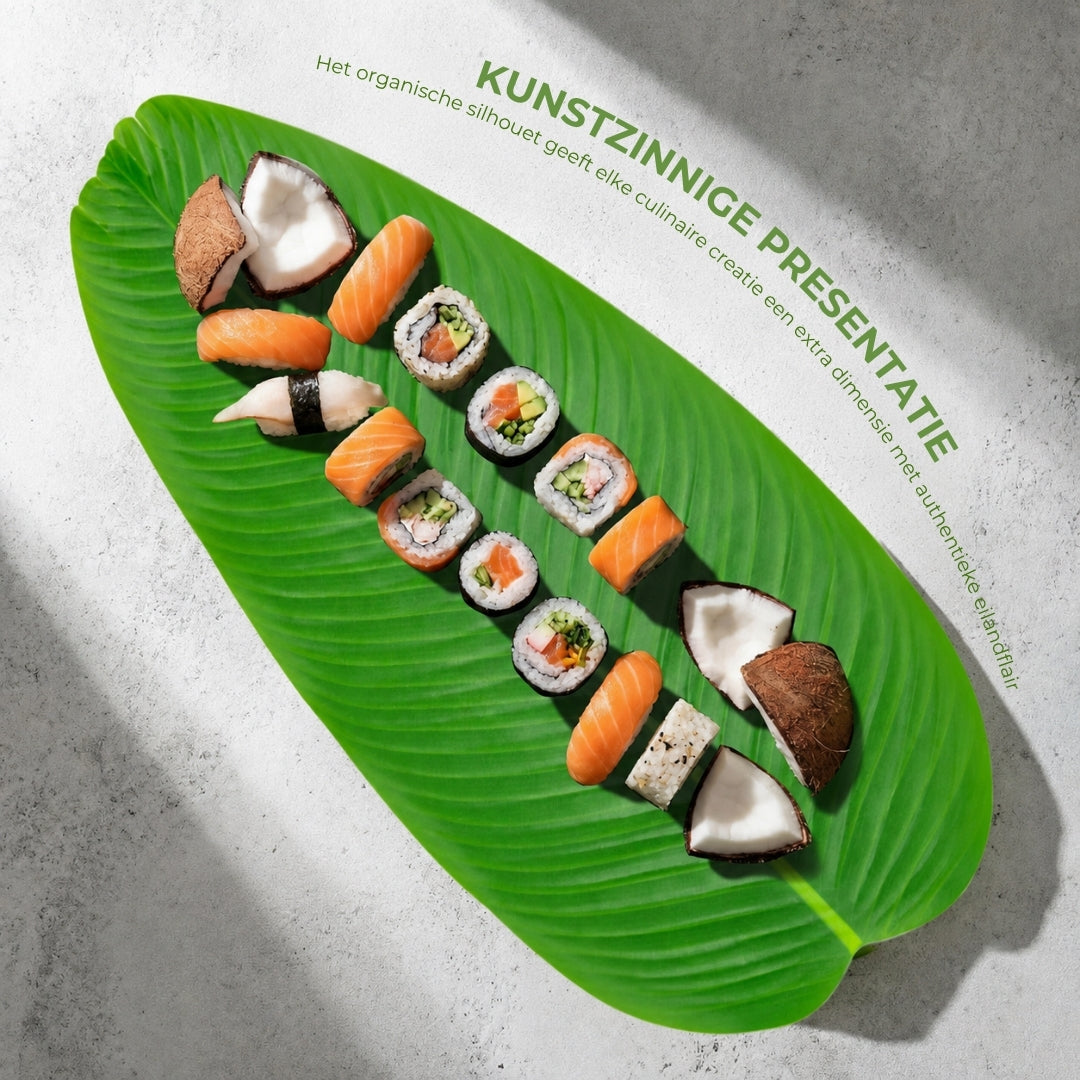 Bananenblad Onderleggers - 6 Stuks