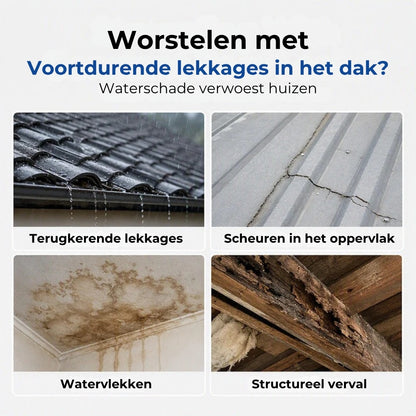 Dakafdichtingskit met Kwastje - Transparant en Waterdicht