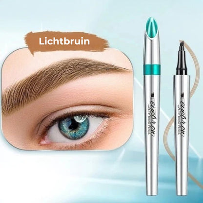 Waterdichte 3D-wenkbrauwpen met 4 vorkpunten voor microblading