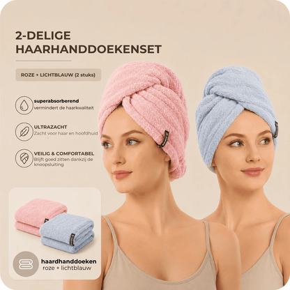 Ultrazachte absorberende haardroogdoek