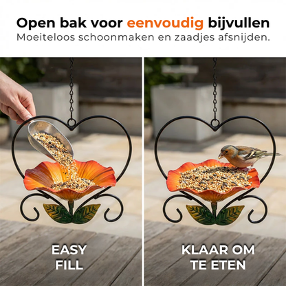 Hangend Vogelvoederbakje met Bloemmotief