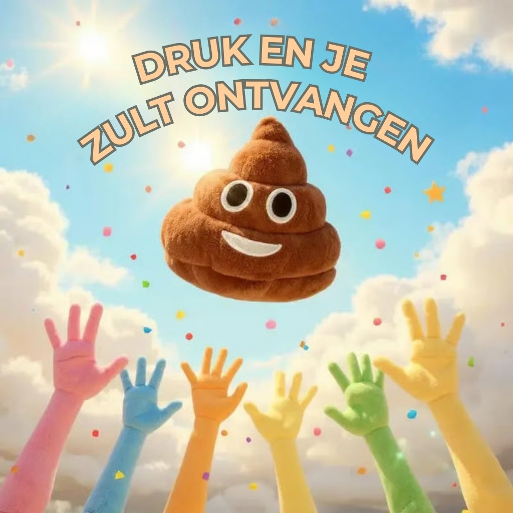 Pratende en grappige poepknuffel – Maakt scheetgeluiden!✨ (Veilig, niet giftig en geschikt voor kinderen en huisdieren)