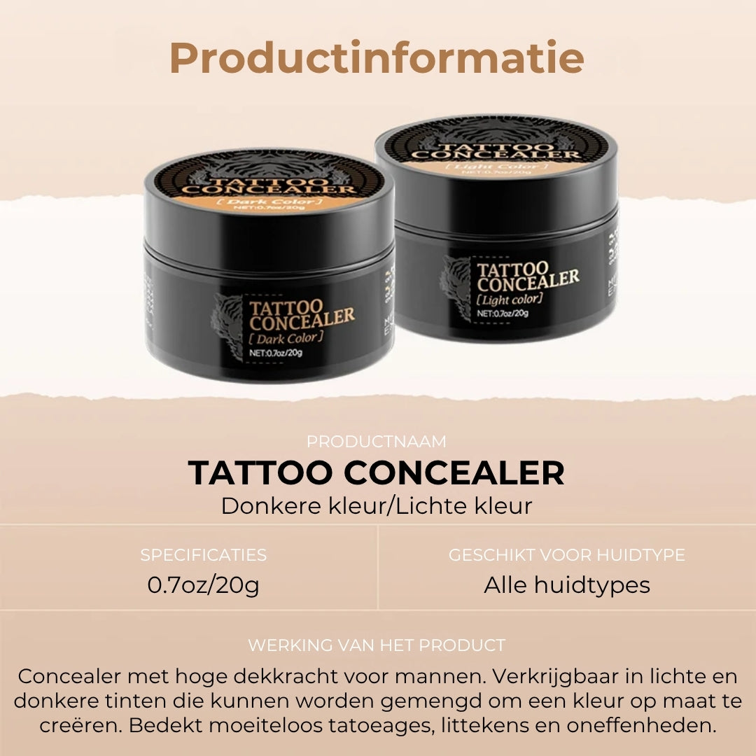 Waterbestendige Concealercrème voor Littekens en Tattoo's