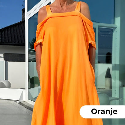 Casual Maxi-jurk Met Open Schouders Voor Dames