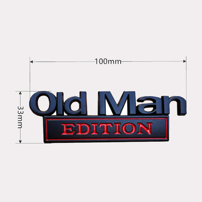 Metalen Autobadge 'Old Man'