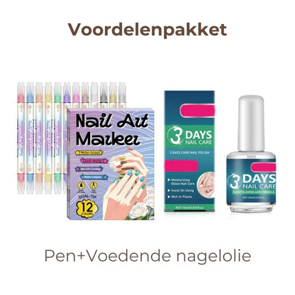 Dubbelzijdige Nagelkunstpen Set (12/24 Stuks)