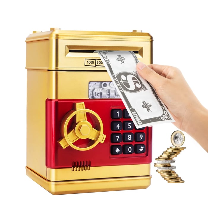Mini elektronische geldautomaat met pincode