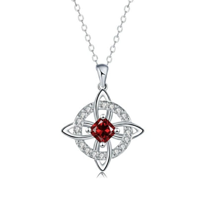 Mystieke Heksenknoop Ketting met Geboortesteen