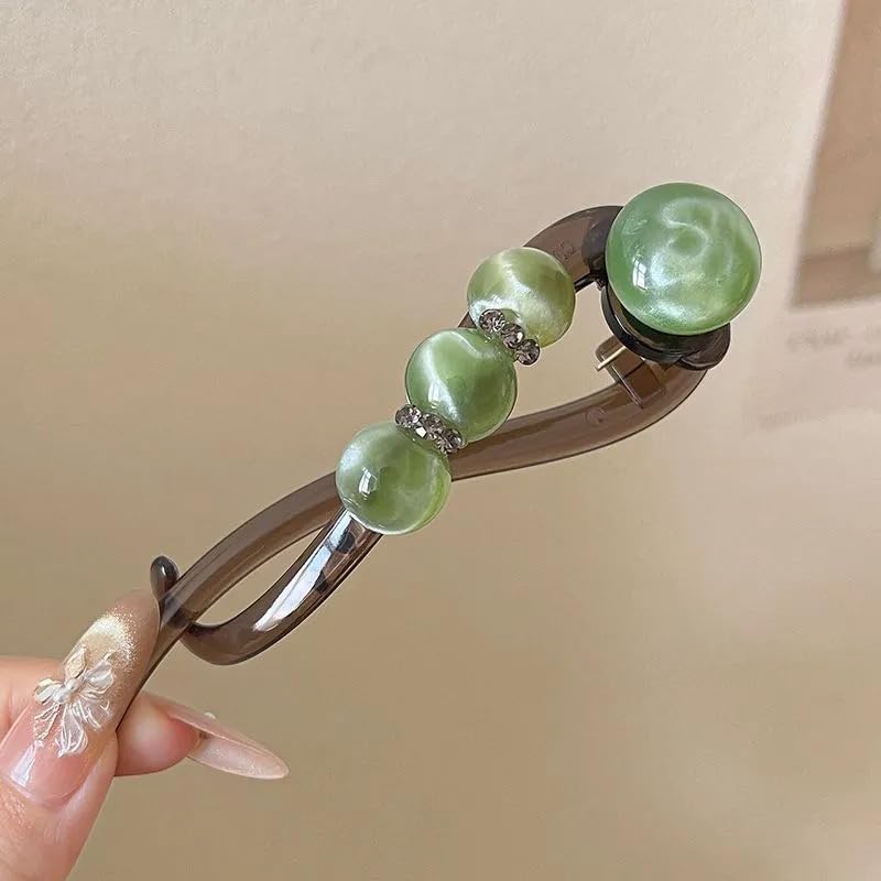 Elegante haarclip met rozen- en parelmotief