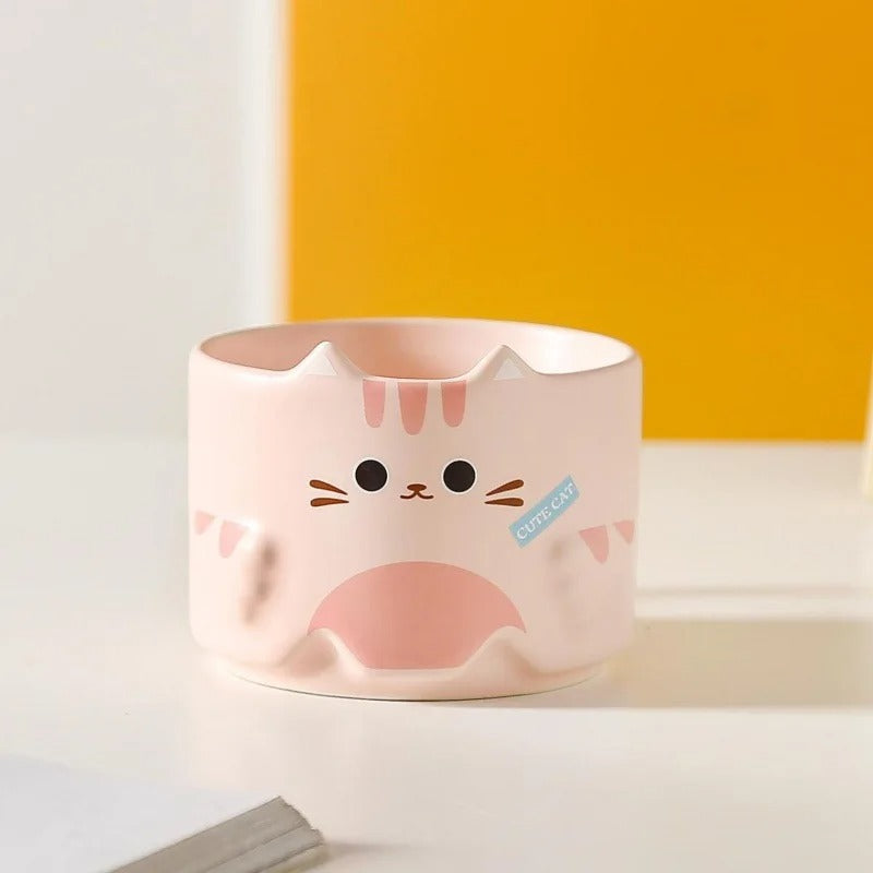 Stapelbare Keramische Kattenmokken