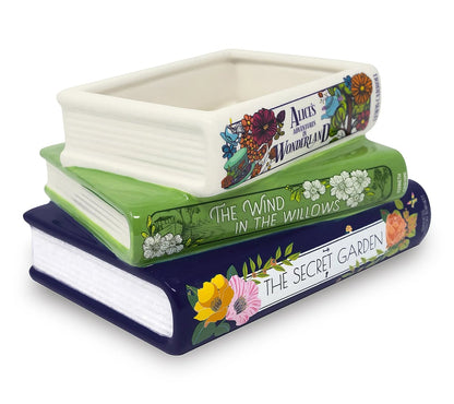 Literaire Bloempot in Boekenvorm