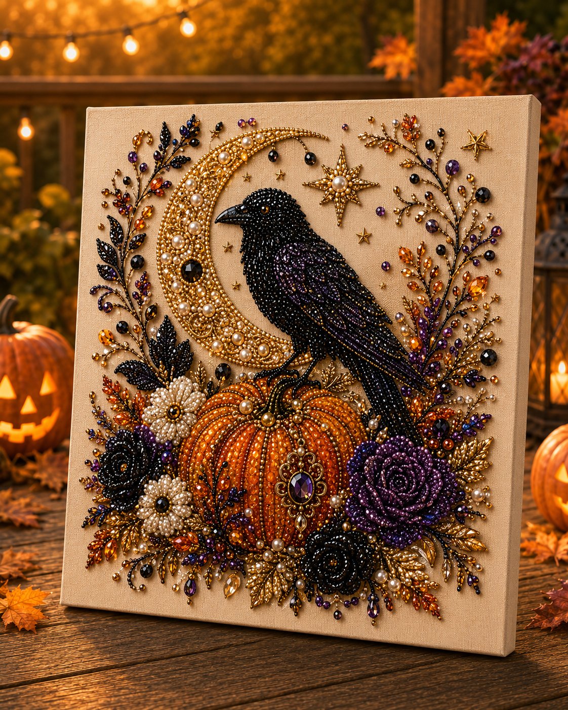 DIY Halloween Parelkunstwerk