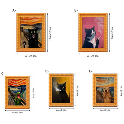 Uniek Kattenportret - Koelkastmagneet