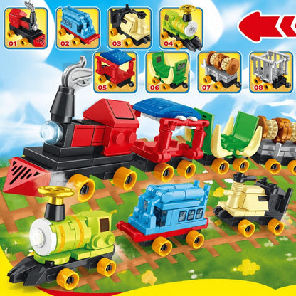 8-in-1 Trein Bouwset