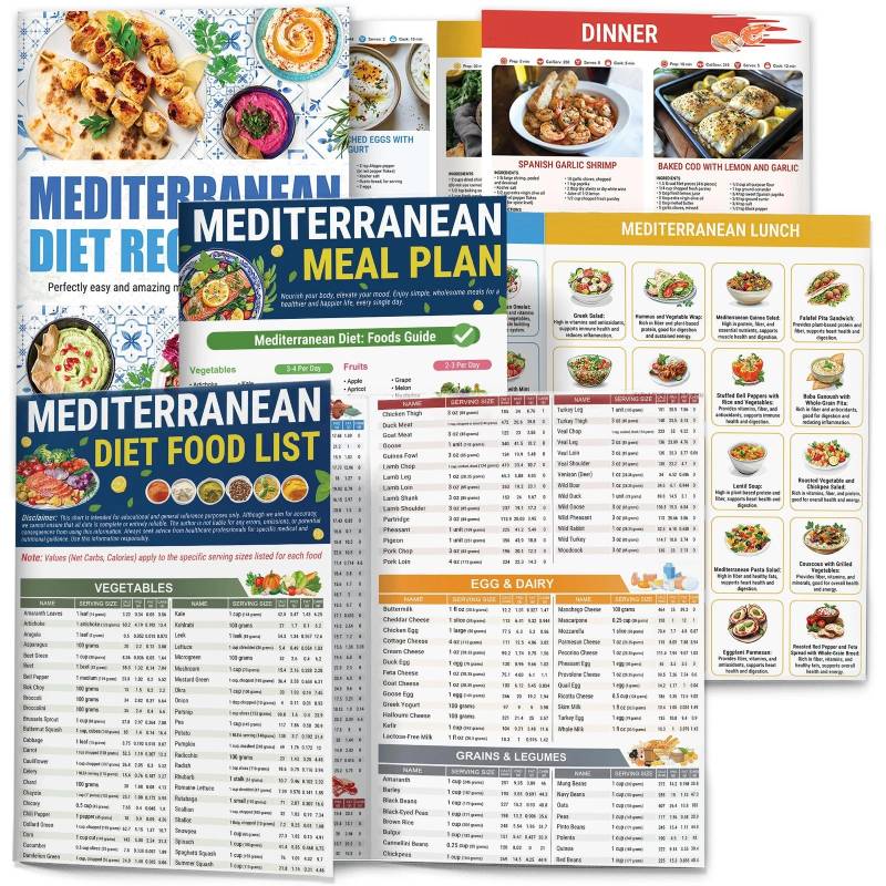 3-Delig Mediteraans Dieetschema