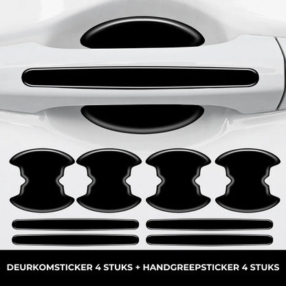 Auto Deurkom Beschermer + Anti-Kras Sticker - 4 Stuks