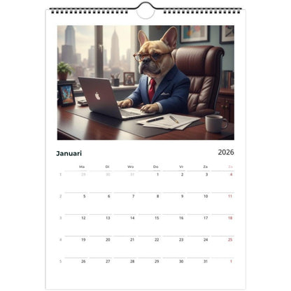 Franse buldog Kalender 2026 - Dagelijkse activiteiten