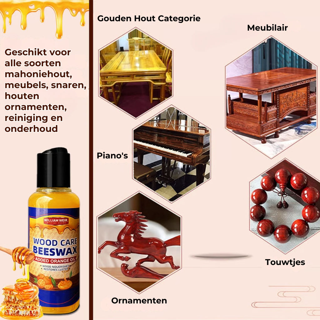 Natuurlijke Bijenwas Houtconditioner