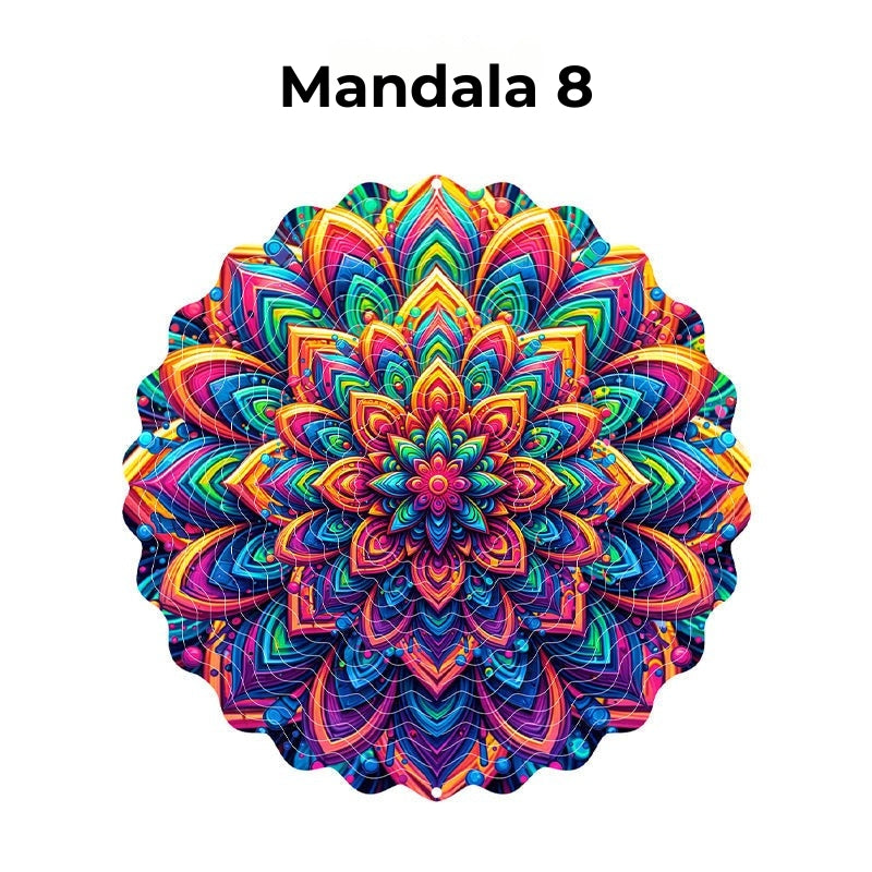 Hangende Windvanger Mandala-3D-effect