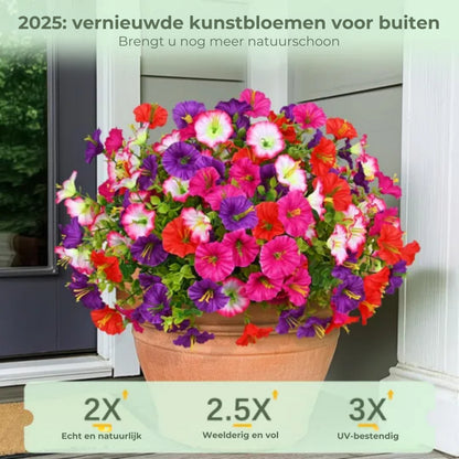 UV-bestendig kunstbloemboeket in de vorm van petunia’s