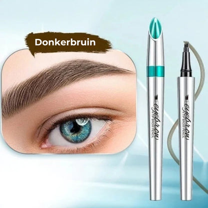 Waterdichte 3D-wenkbrauwpen met 4 vorkpunten voor microblading