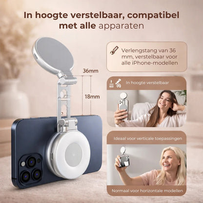 Magnetische Ringlamp met Ingebouwde Spiegel