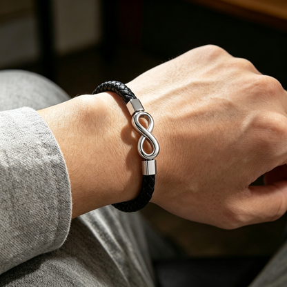 Premium Gevlochten Leren Armband voor Heren