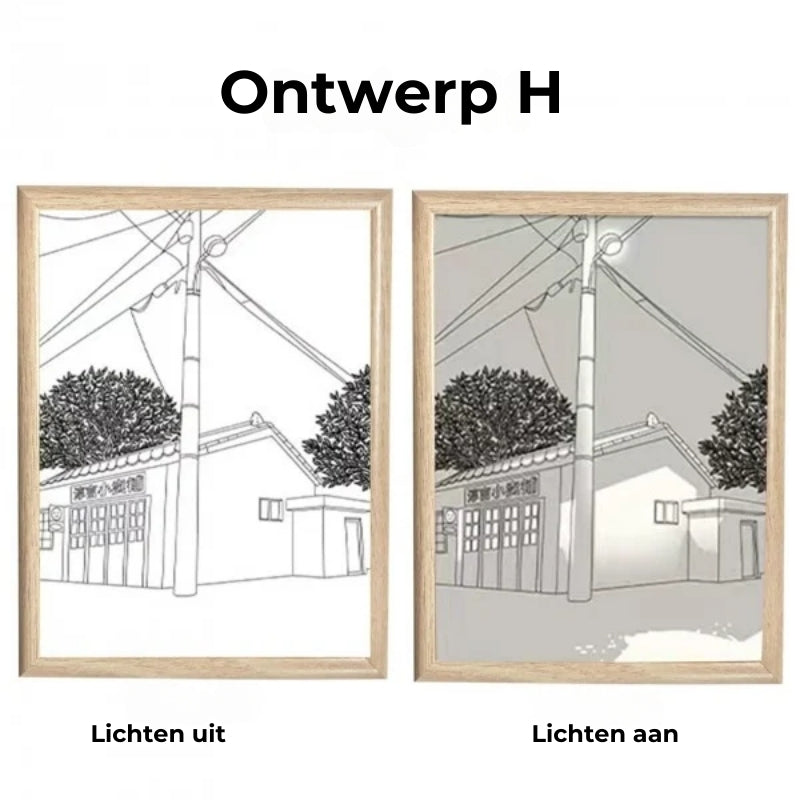 LED Creatieve Portret Wandversiering