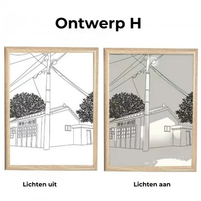 LED Creatieve Portret Wandversiering