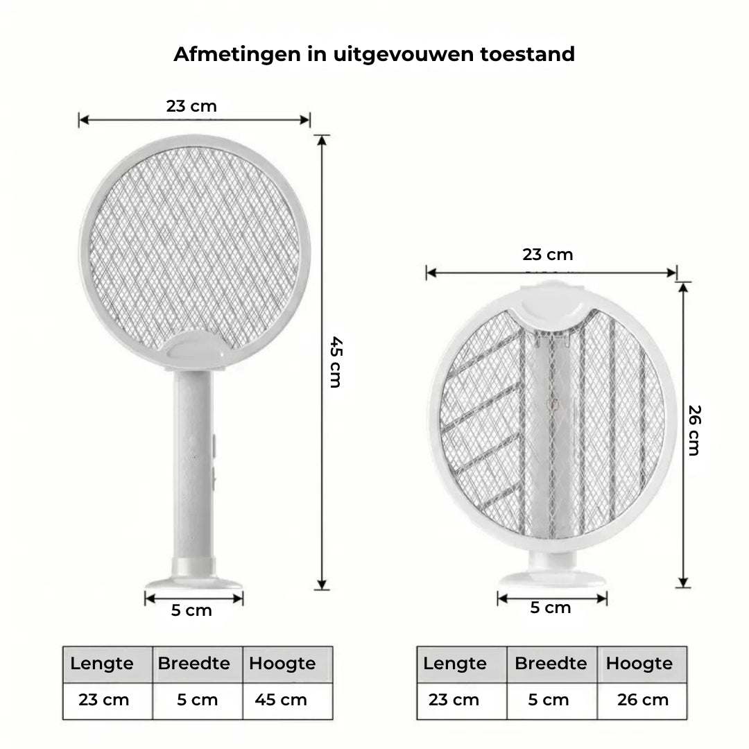 Opvouwbare Elektrische Vliegenmepper