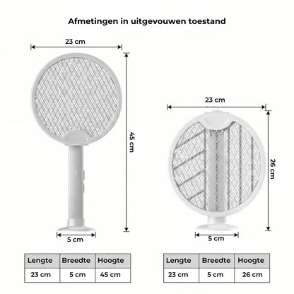Opvouwbare Elektrische Vliegenmepper