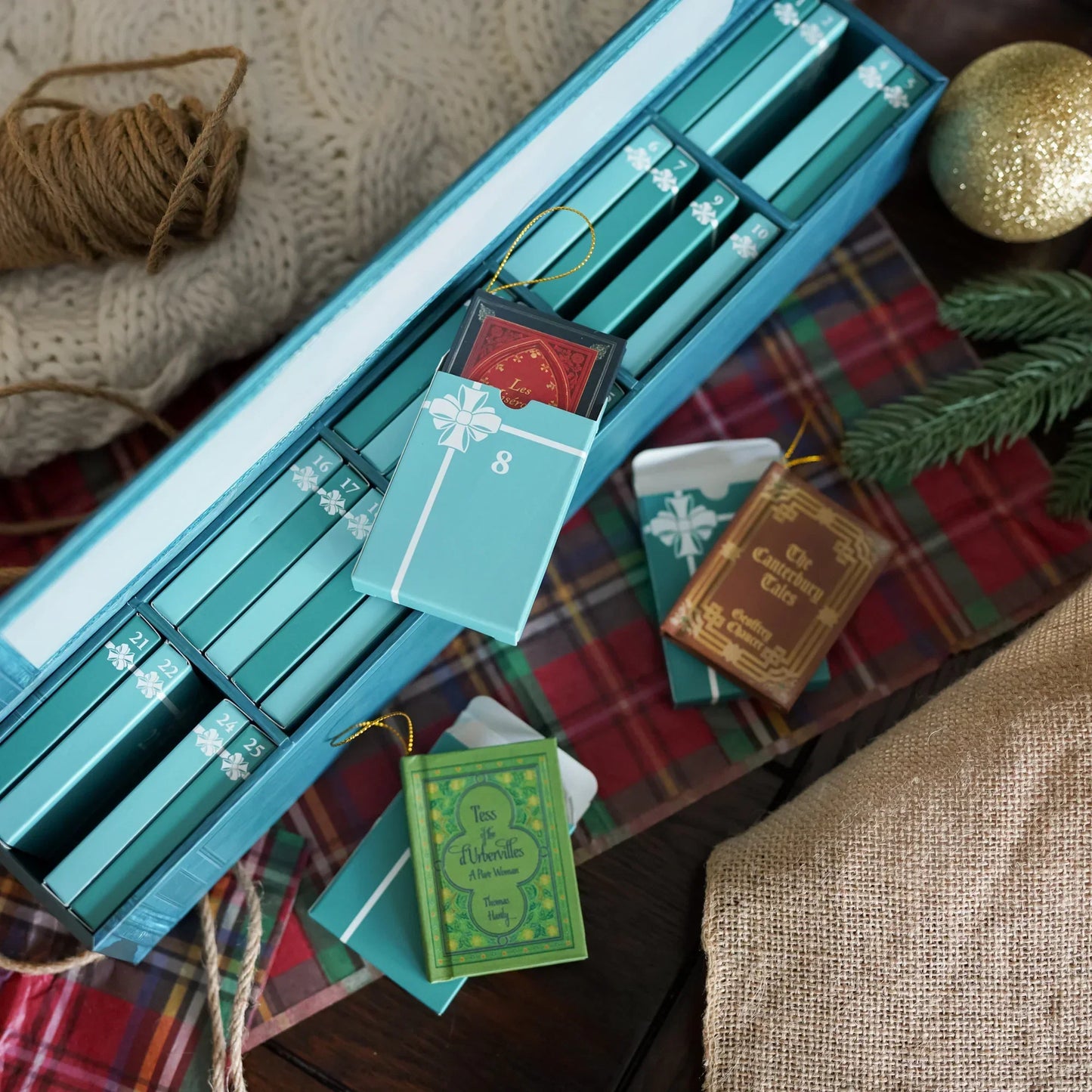 Miniboek Ornament Adventskalender