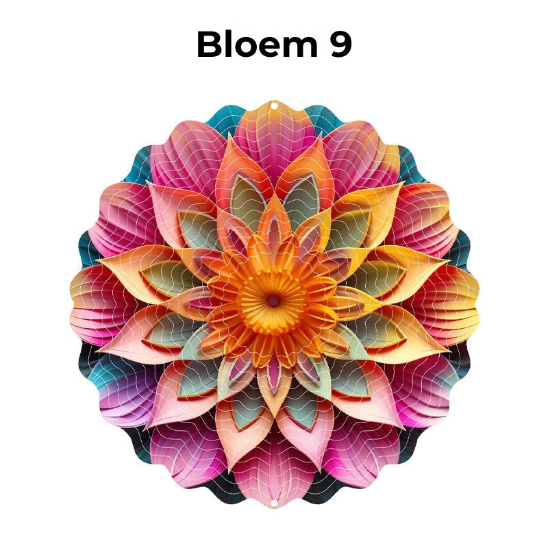 Hangende Windvanger Mandala-3D-effect