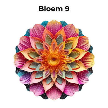 Hangende Windvanger Mandala-3D-effect