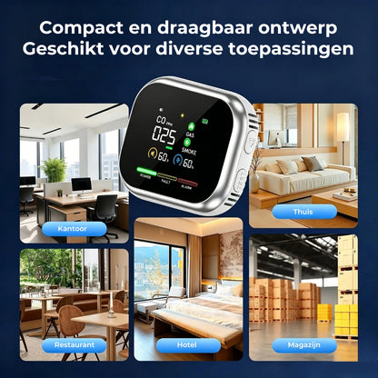 6-in-1 Slimme Veiligheidsdetector - Tot 12 Detecteerbare Stoffen
