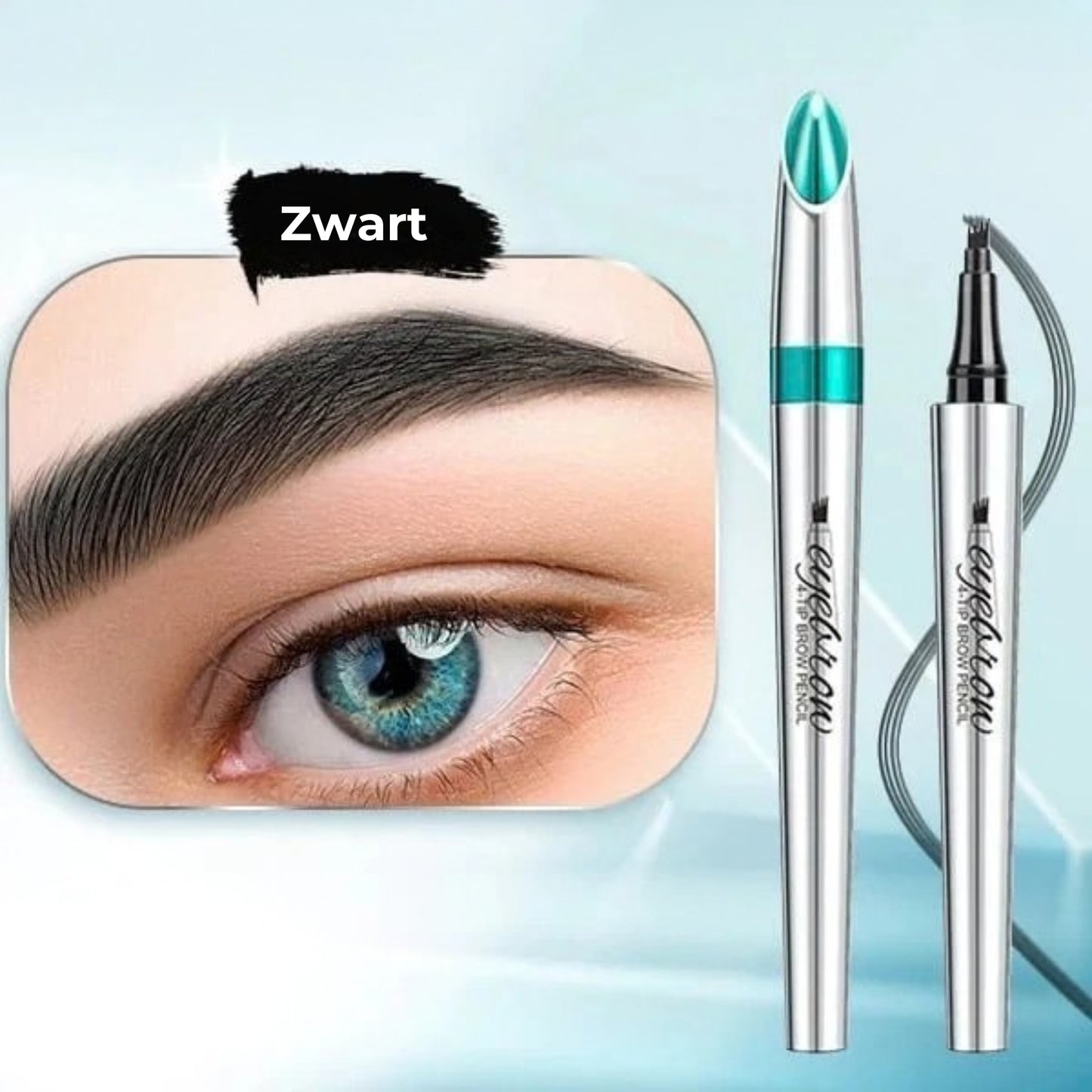 Waterdichte 3D-wenkbrauwpen met 4 vorkpunten voor microblading