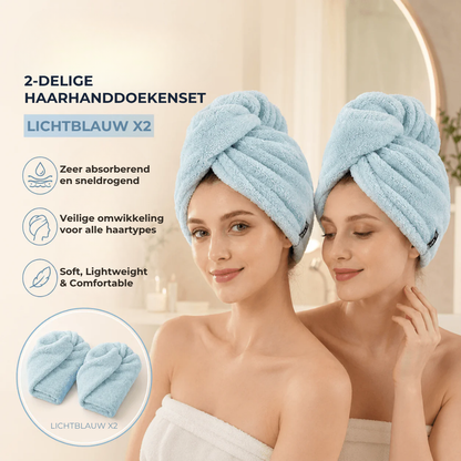 Ultrazachte absorberende haardroogdoek