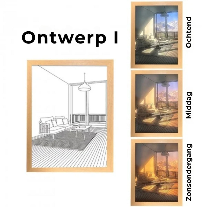 LED Creatieve Portret Wandversiering