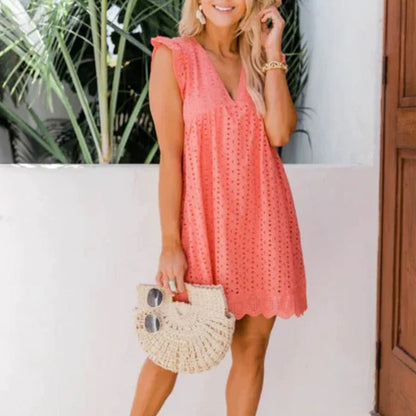 Kanten Zomerjurk - Ingebouwd Shortje