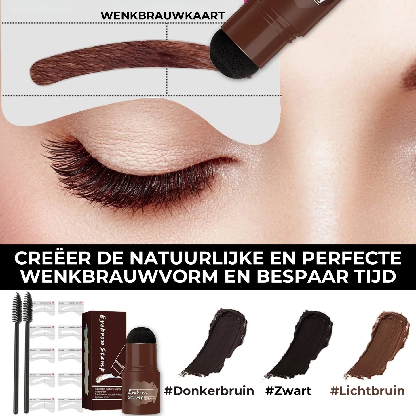 Perfect Brows Set sjablonen en stiften