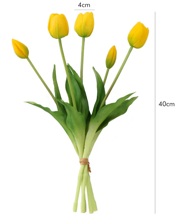Everbloem Tulpen – Echt gevoel natuurgetrouwe kunsttulpen (15st)