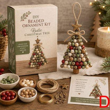 DIY Kerstboomornament met Kralen – Creatieve Kerstboomversiering