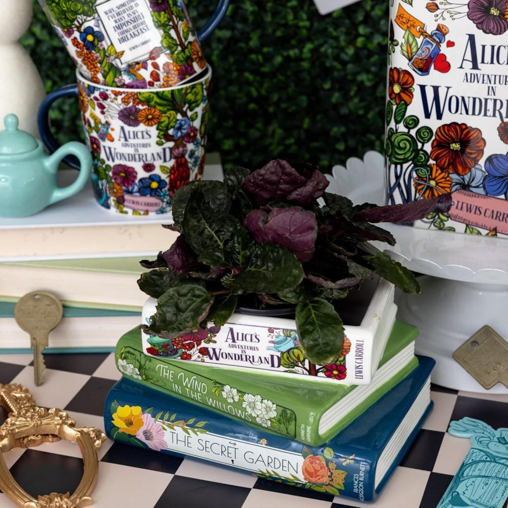 Literaire Bloempot in Boekenvorm